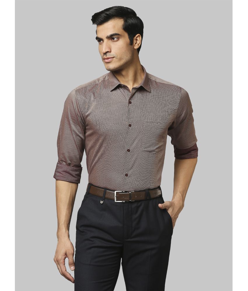     			Park Avenue Cotton Slim Fit Full Sleeves Men's Formal Shirt - Brown ( Pack of 1 )