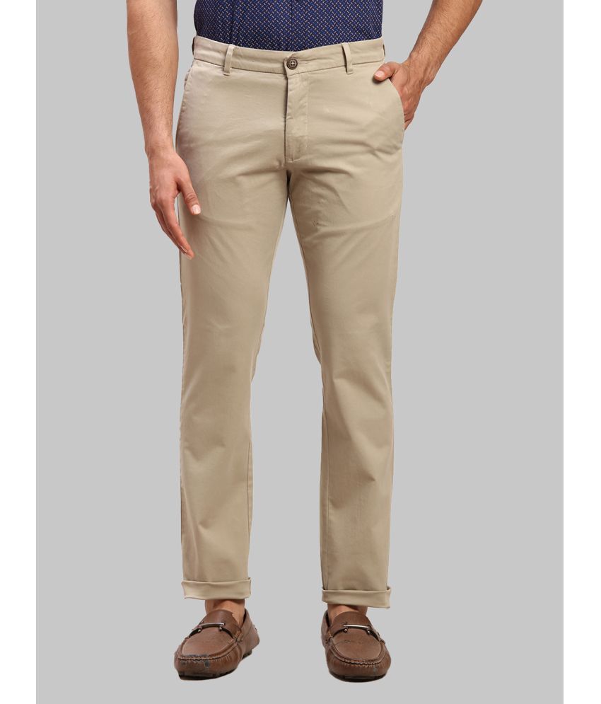     			Parx Tapered Flat Men's Chinos - Grey ( Pack of 1 )