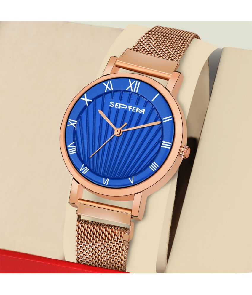     			Septem Rose Gold Metal Analog Men's Watch