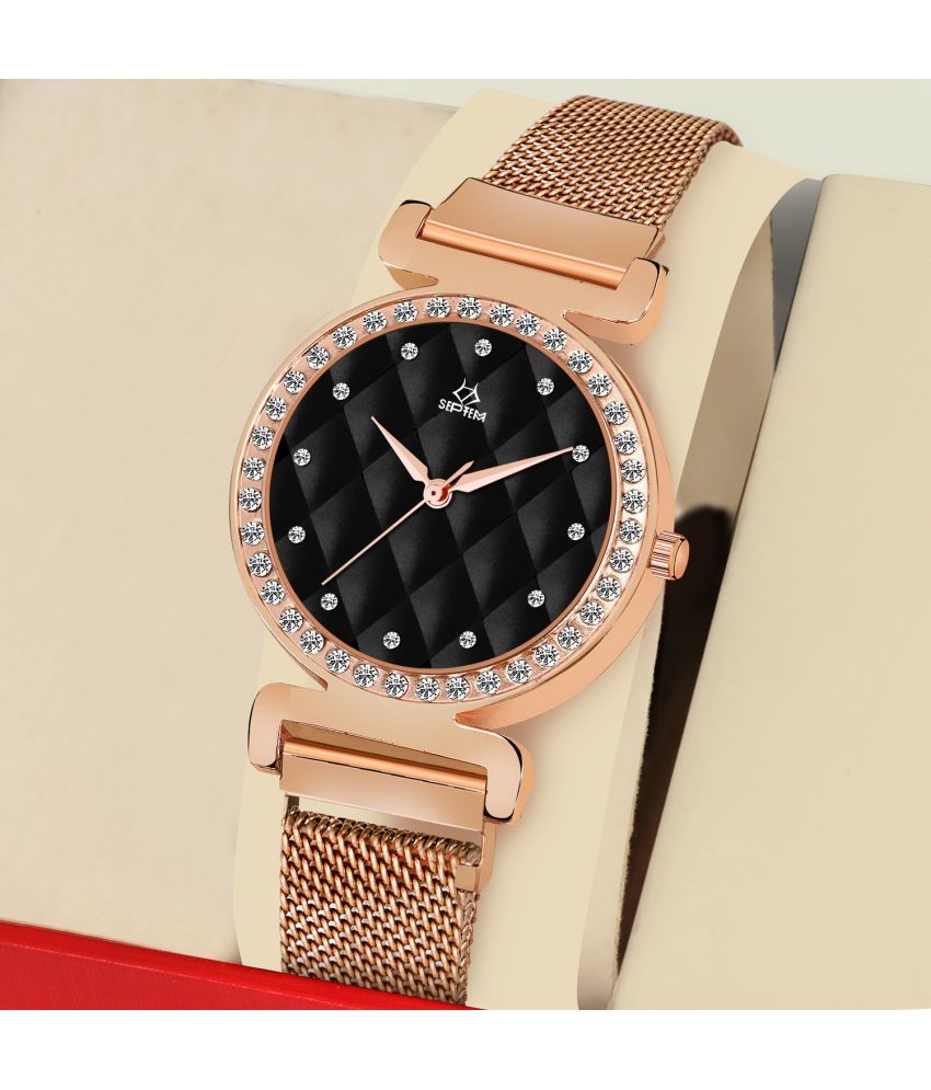     			Septem Rose Gold Metal Analog Men's Watch