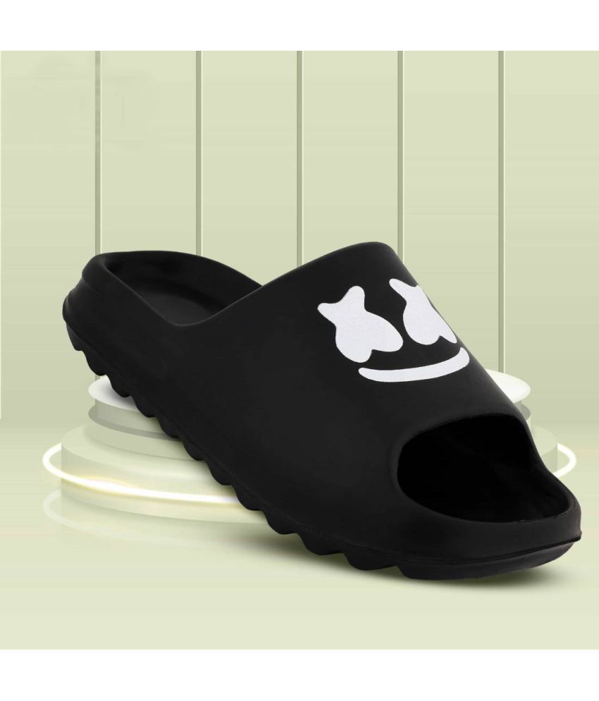     			ABJ Fashion Black Men's Slide Flip Flop