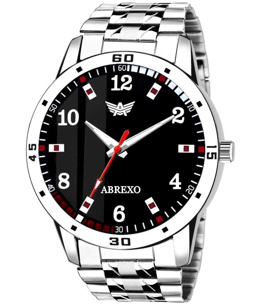     			Abrexo Silver Stainless Steel Analog Men's Watch