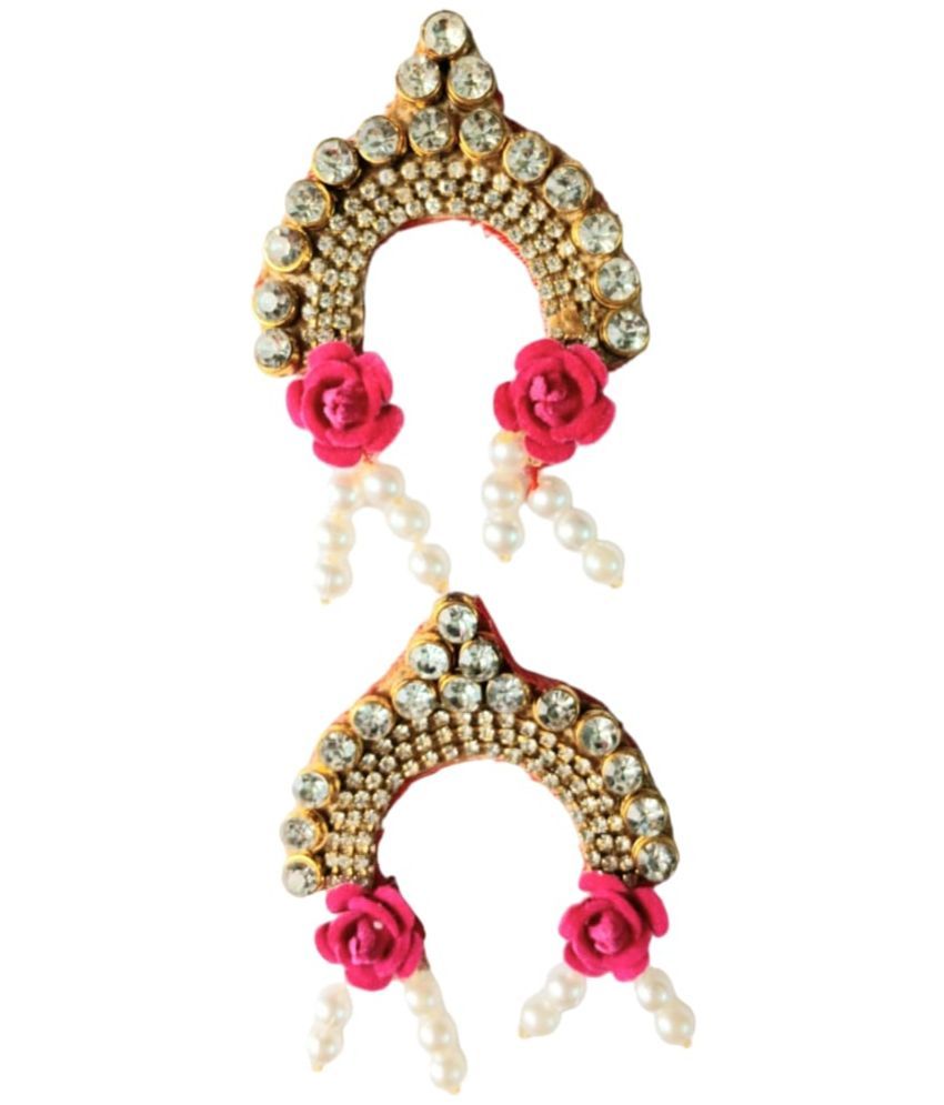     			Cherry Tree Radha Krisha Pink Crystal Jewellery ( Pack of 1 )