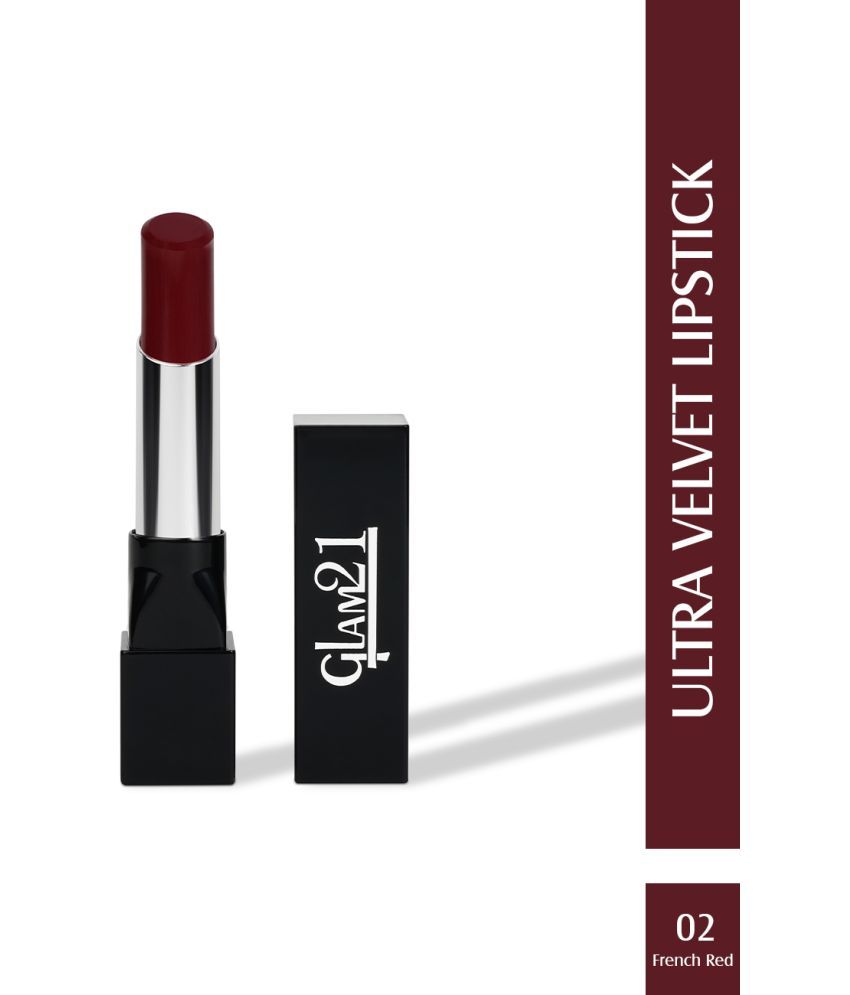     			Glam21 Long-lasting Ultra Velvet Lipstick With Creamy matte finish2.5gm French Red-02