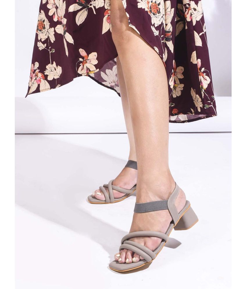     			JM Looks Khaki Women's Sandal Heels