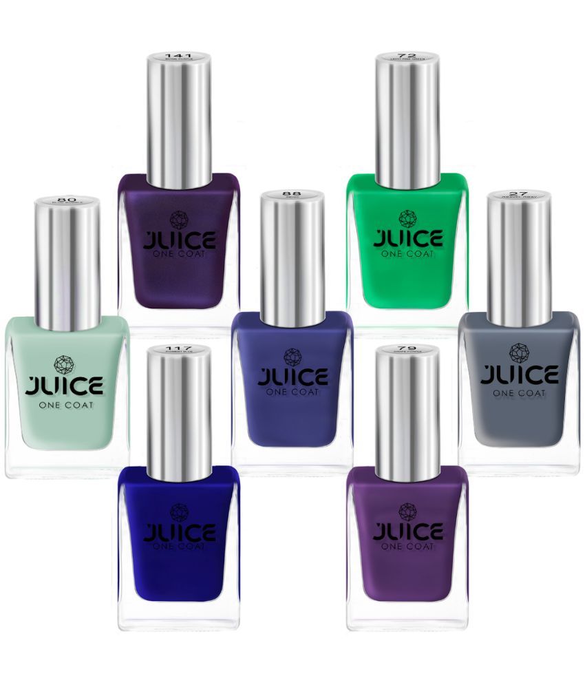     			Juice Multi Glossy Nail Polish 77 ( Pack of 7 )