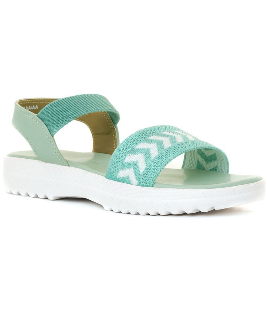     			KHADIM Adrianna Turquoise Flat Platform Slingback Sandal for Girls - 4.5-12 yrs (3603507)