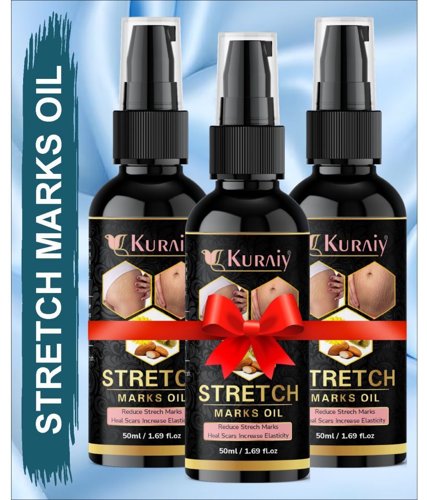     			Kuraiy stretch Oil for Stretch Marks Removal Post Pregnancy stretch mark oil (50 ml) Pack of 3