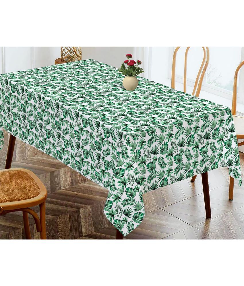     			Oasis Hometex Printed Cotton 4 Seater Rectangle Table Cover ( 152 x 138 ) cm Pack of 1 Green