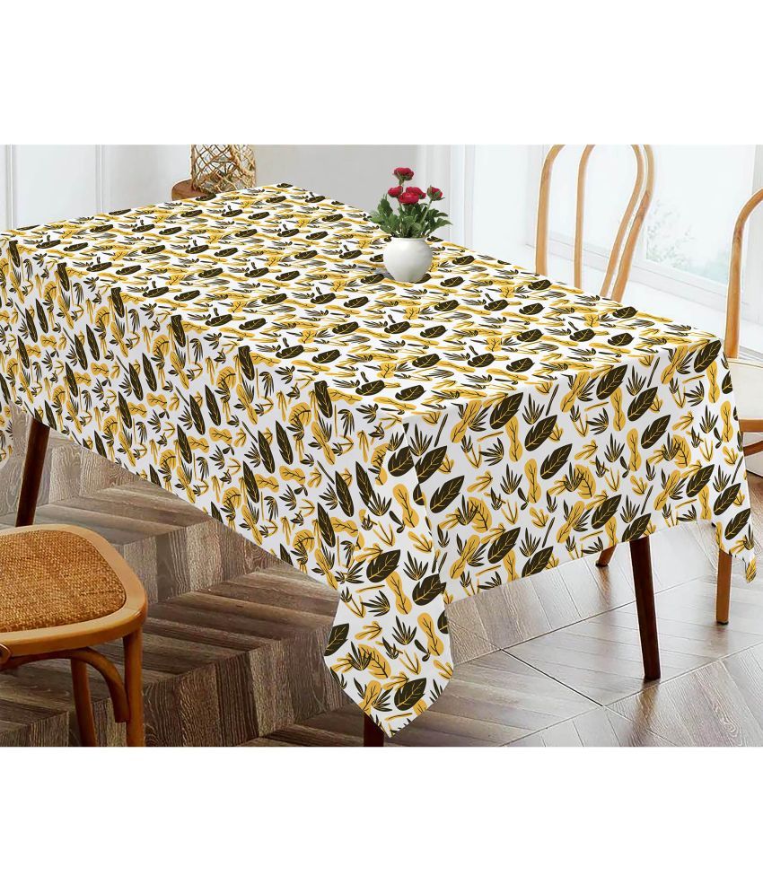     			Oasis Hometex Printed Cotton 4 Seater Rectangle Table Cover ( 152 x 138 ) cm Pack of 1 Yellow