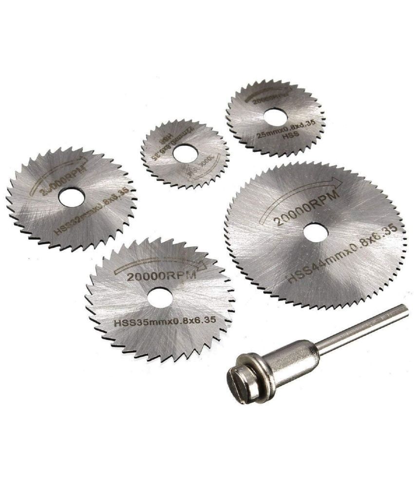     			Rangwell 6Pcs Hss Saw Blades Circular Saw Blades Mandrel Cutter Rotary Tool