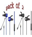 hitage GH-1927+ (Pack of 2) 3.5 mm Wired Earphone In Ear Comfortable In Ear Fit Black