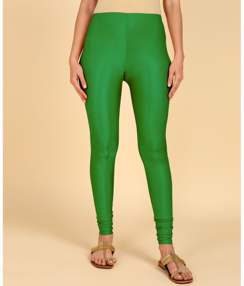     			Colorscube - Green Lycra Women's Churidar ( Pack of 1 )