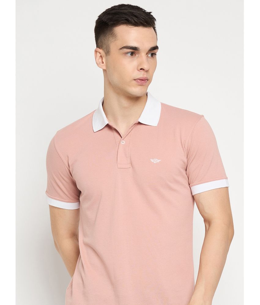     			GET GOLF Cotton Blend Regular Fit Solid Half Sleeves Men's Polo T Shirt - Pink ( Pack of 1 )