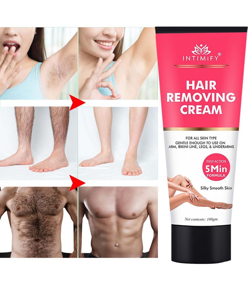     			Intimify Hair Removal Cream, Natural Hair Remover Cream For Men & Women, 100 Gms