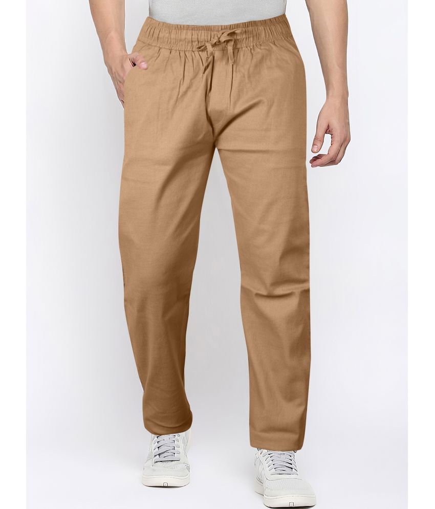     			JB JUST BLACK Loose Flat Men's Chinos - Khaki ( Pack of 1 )