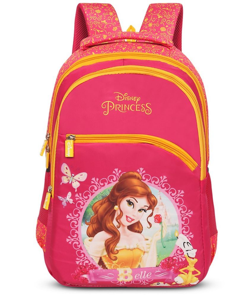     			Priority Pink Polyester Backpack For Kids