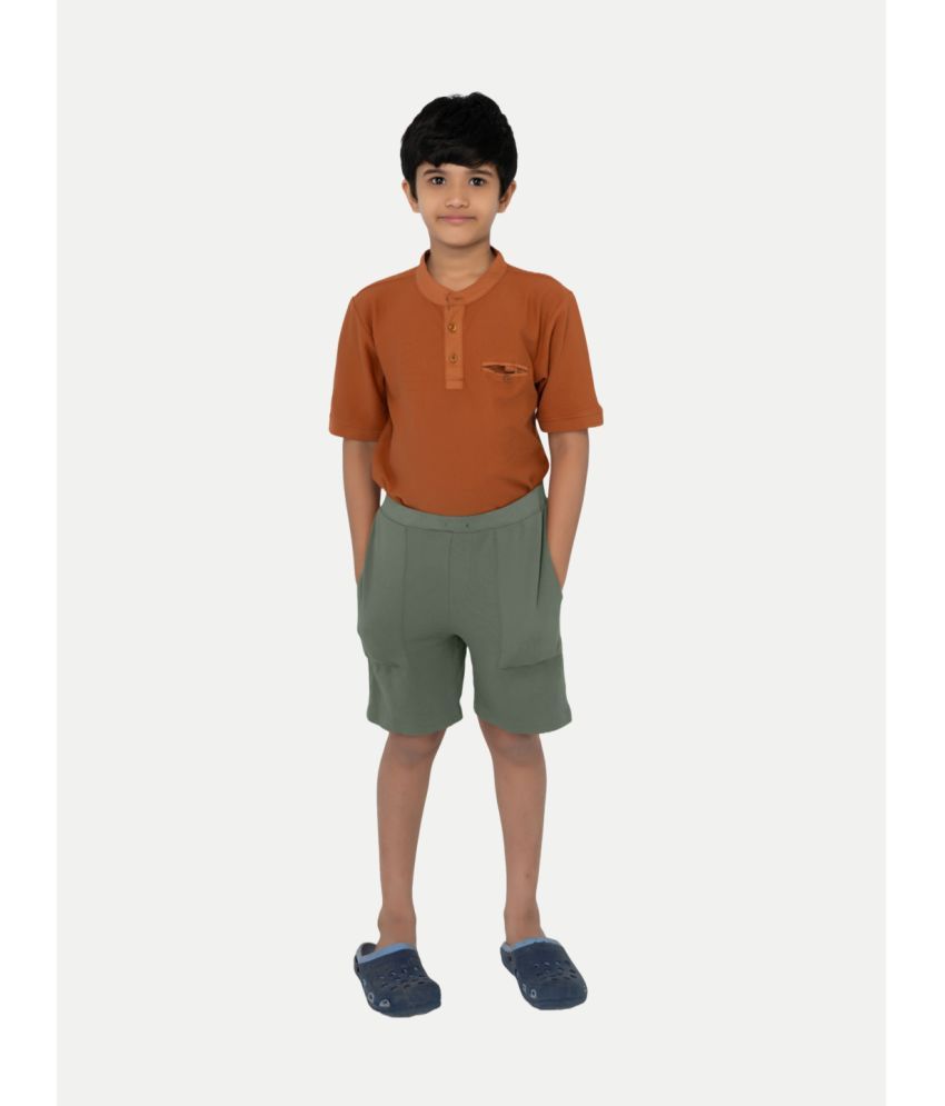     			Radprix Pack of 1 Cotton Shorts For Boys ( Dark Green )