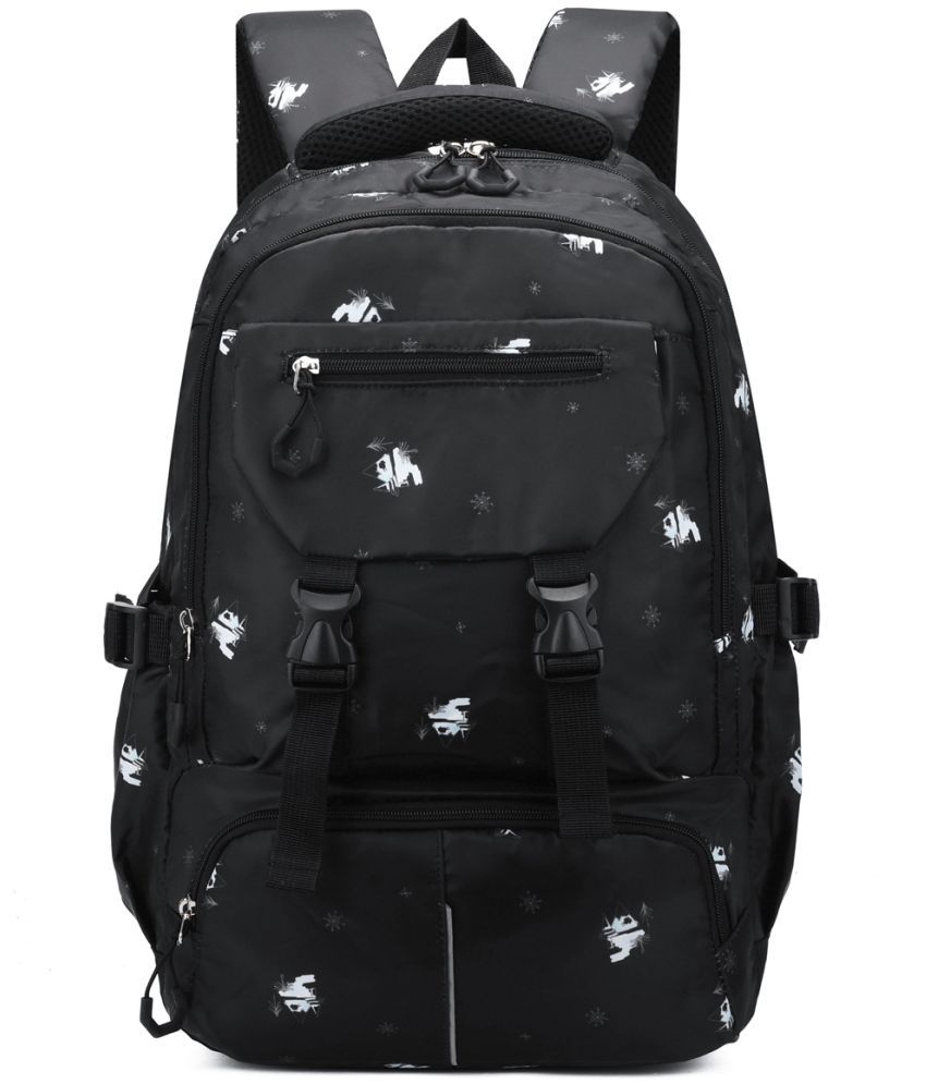     			Tinytot Black Polyester Backpack For Kids