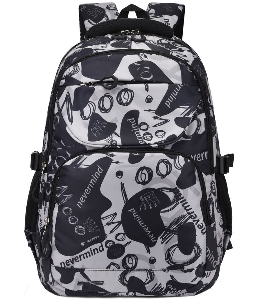     			Tinytot Black Polyester Backpack For Kids