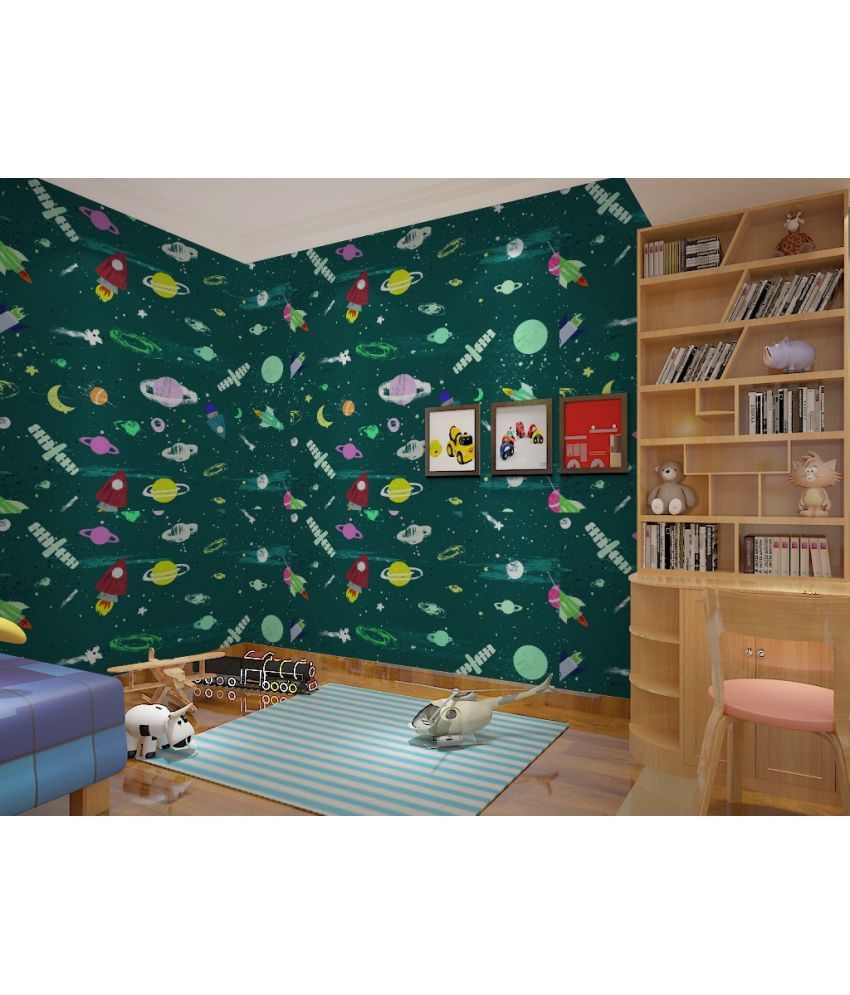     			Wow Interiors Space Wallpaper ( 45 x 500 ) cm ( Pack of 1 )