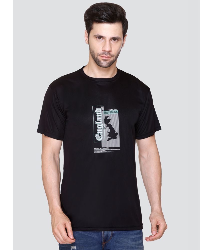     			Zeffit Polyester Regular Fit Printed Half Sleeves Men's T-Shirt - Black ( Pack of 1 )