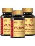 Mpil Wellness Vaitam Tablet with Blended Shilajit & Pearls for Daily Energy & Immunity (180 Tablets)