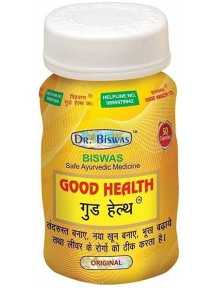     			Ayurvedic Dr. Biswas Good Health Capsule 50 no.s Unflavoured Pack of 1