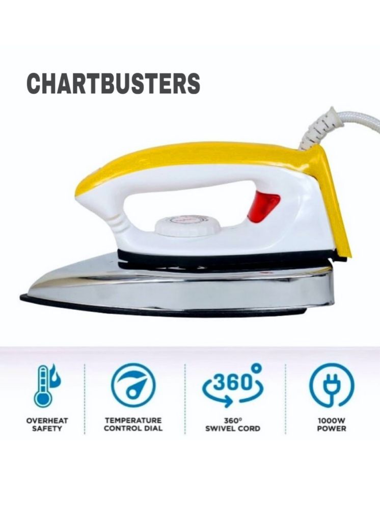     			CHARTBUSTERS STYLO Yellow 1000 watt Dry Iron