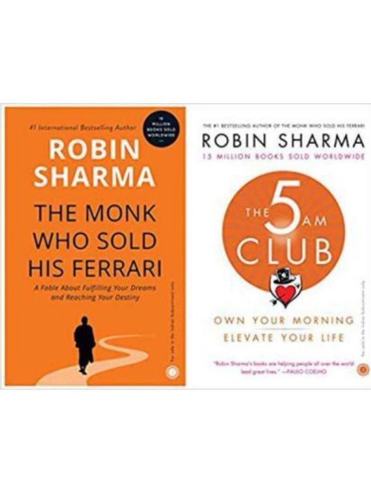     			COMBO OF 2 Books, The 5 AM Club: Own Your Morning, Elevate Your Life+The Monk Who Sold His Ferrari (Paperback, Robin Sharma)