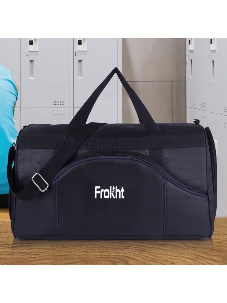     			Frokht 42 Ltrs Black Polyester Duffle Bag