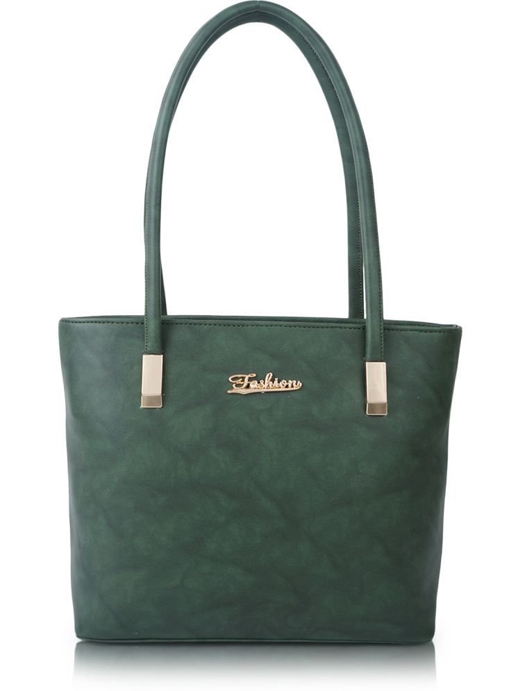     			Lookout Fashion Green Artificial Leather Shoulder Bag