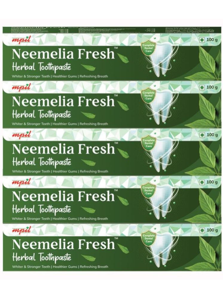     			Mpil Wellness Neemelia Fresh Toothpaste For Healthygums & Strong Teeth 100gm (Pack of 5)