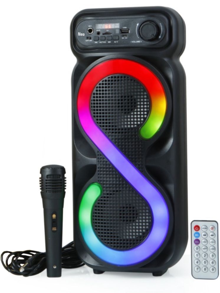     			Neo N558 KARAOKE MIC 20 W Bluetooth Speaker Bluetooth V 5.2 with USB Playback Time 6 hrs Black