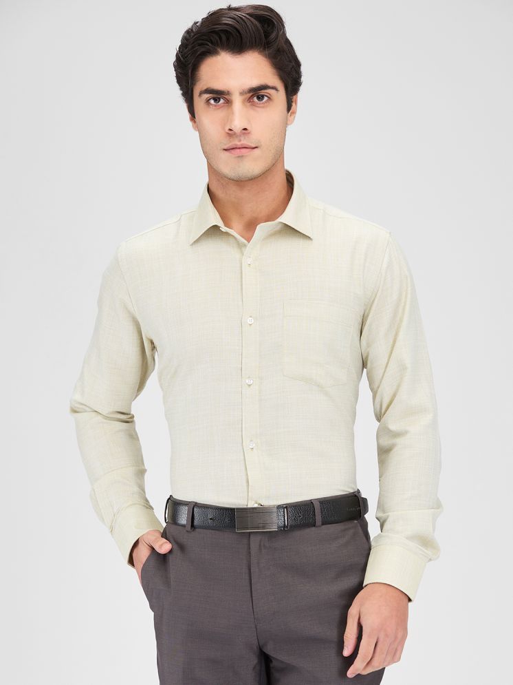     			Park Avenue Cotton Blend Slim Fit Full Sleeves Men's Formal Shirt - Green ( Pack of 1 )