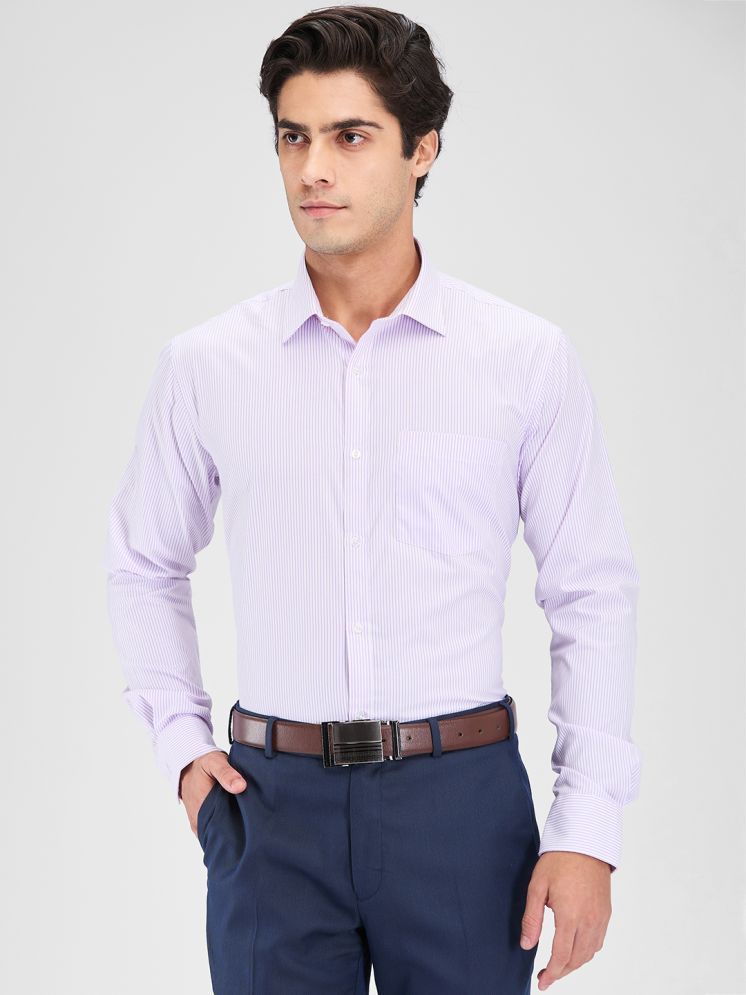     			Park Avenue Cotton Blend Slim Fit Full Sleeves Men's Formal Shirt - Purple ( Pack of 1 )