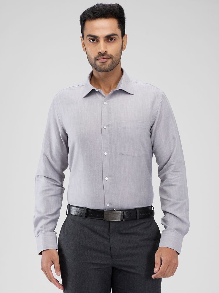     			Park Avenue Cotton Blend Slim Fit Full Sleeves Men's Formal Shirt - Grey ( Pack of 1 )