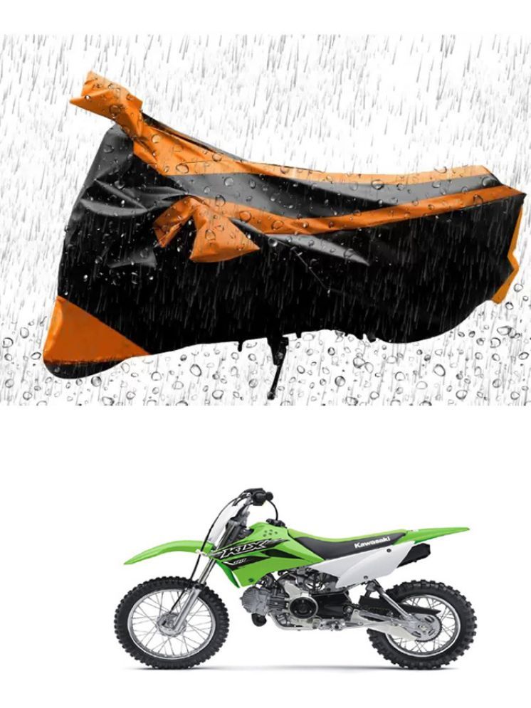     			RONISH Bike Body Cover for Kawasaki KLX 110 ( Pack of 1 ) , Orange