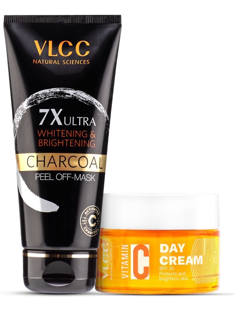     			VLCC Charcoal Peel Off Mask 7X Ultra Whitening & Brightening & Vitamin C Day Cream SPF30 (100g+50g)