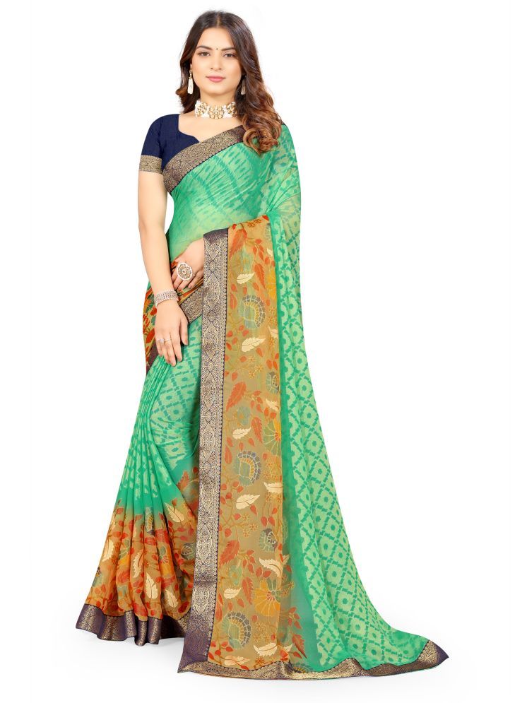     			mahalaxmi fab Chiffon Printed Saree With Blouse Piece - Beige ( Pack of 1 )