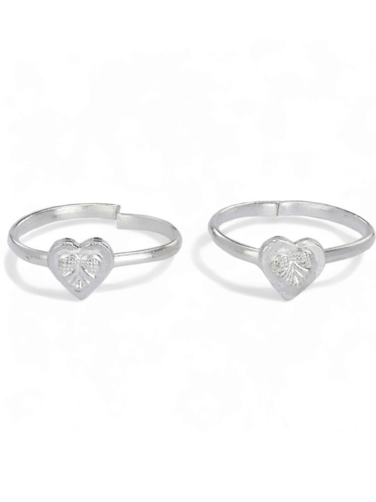     			AanyaCentric Silver Toe Rings ( Pack of 1 )