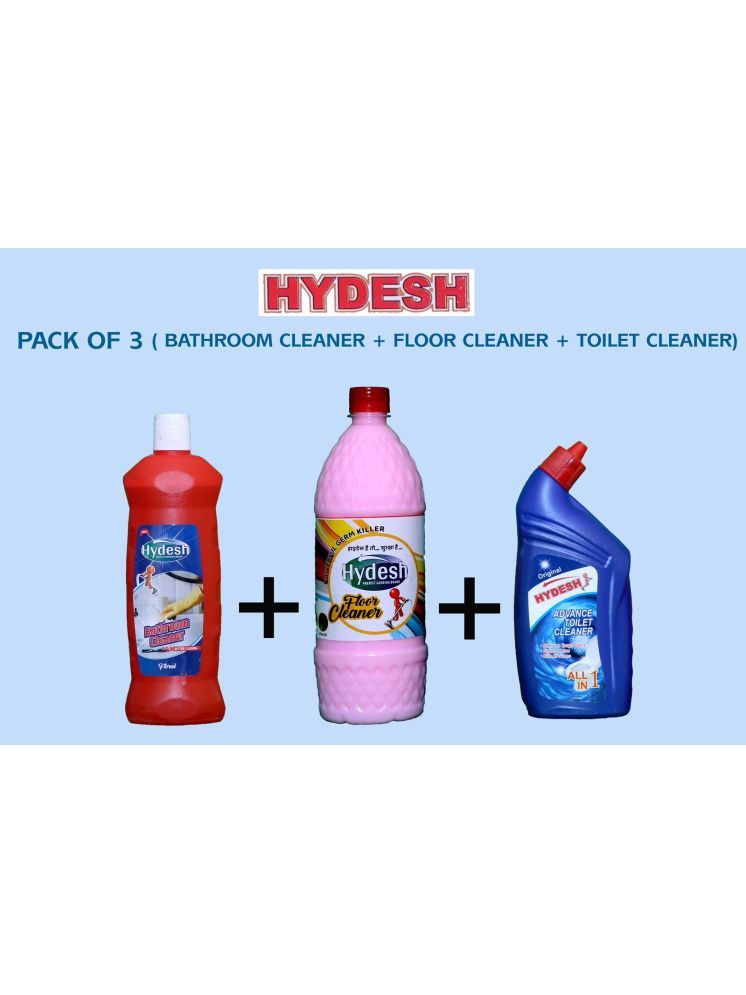     			Hydesh Combo Set of Bathroom Cleaner, Toilet Cleaner & Floor Cleaner