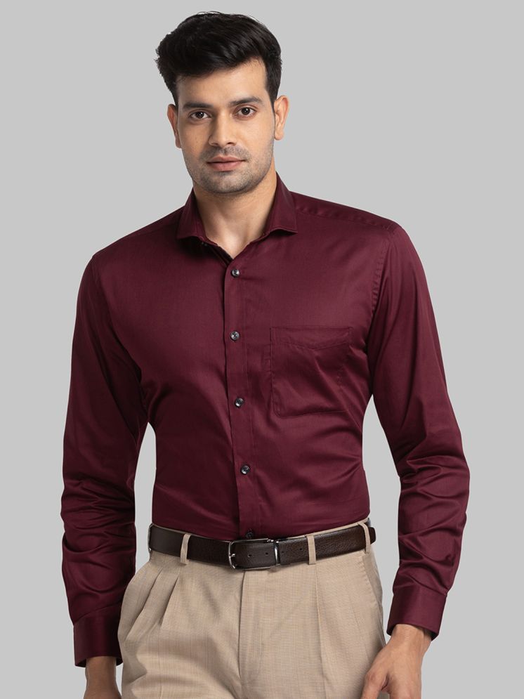     			Park Avenue Cotton Regular Fit Full Sleeves Men's Formal Shirt - Maroon ( Pack of 1 )