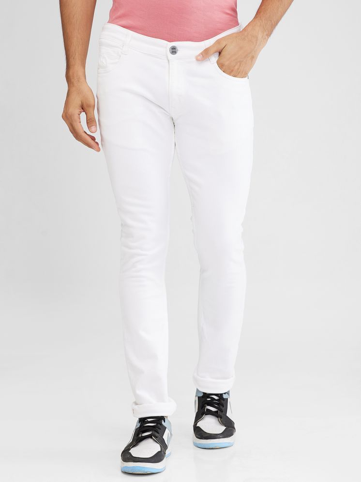     			Parx Skinny Fit Basic Men's Jeans - White ( Pack of 1 )