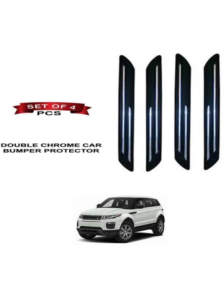     			RONISH Rubber Car Bumper Protector Guard (Double Chrome) For Land Rover Evoque