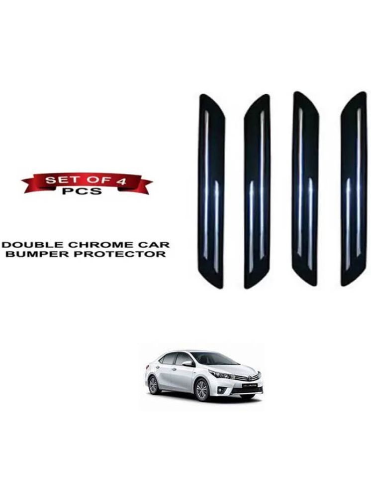     			RONISH Rubber Car Bumper Protector Guard (Double Chrome) For Toyota Corolla Altis