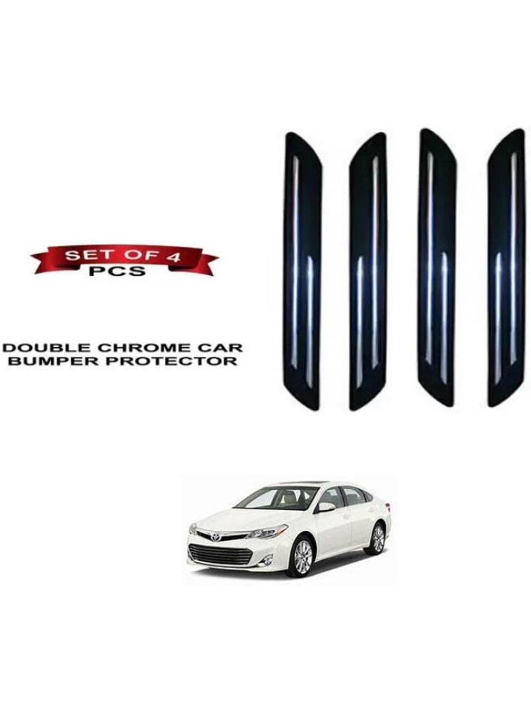     			RONISH Rubber Car Bumper Protector Guard (Double Chrome) For Toyota Avalon