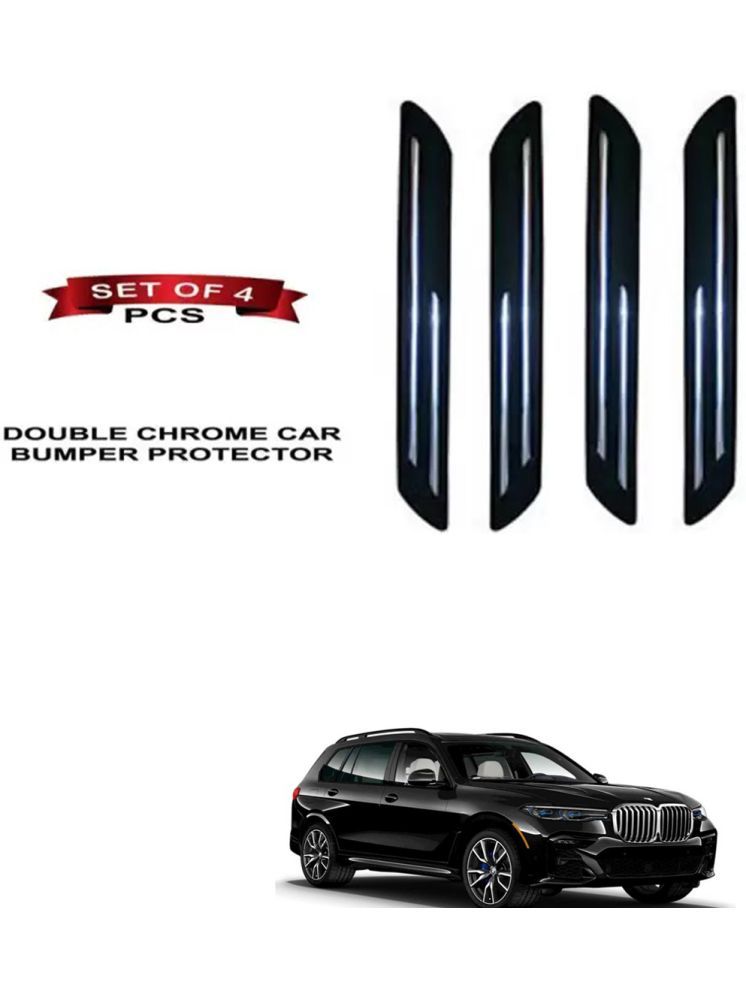     			RONISH Rubber Car Bumper Protector Guard (Double Chrome) For BMW X7