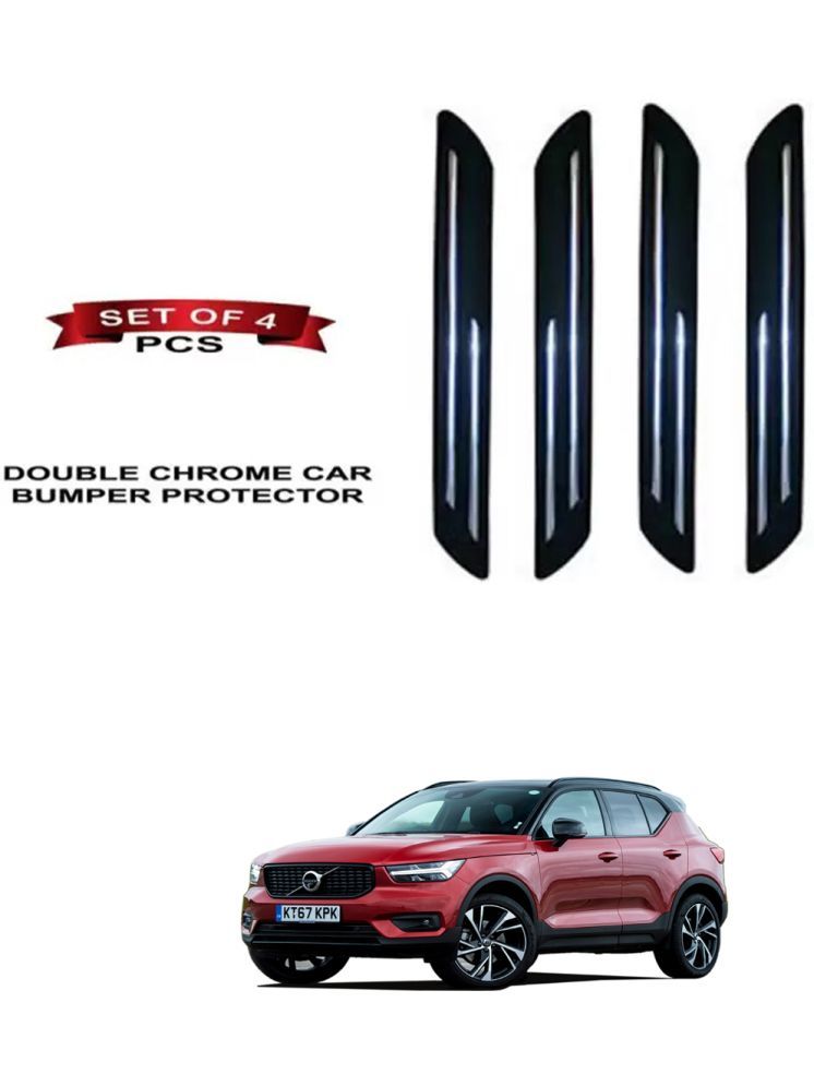     			RONISH Rubber Car Bumper Protector Guard (Double Chrome) For Volvo XC40