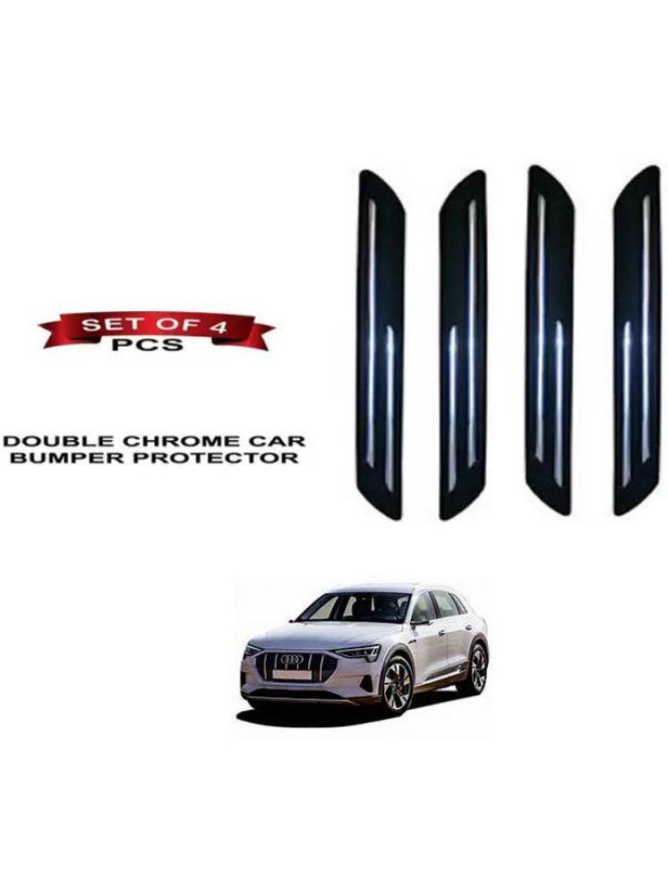     			RONISH Rubber Car Bumper Protector Guard (Double Chrome) For Audi E-TRON